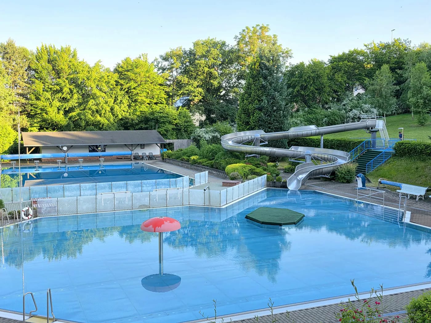 Erlebnisfreibad Gelenau mit Wasserrutsche